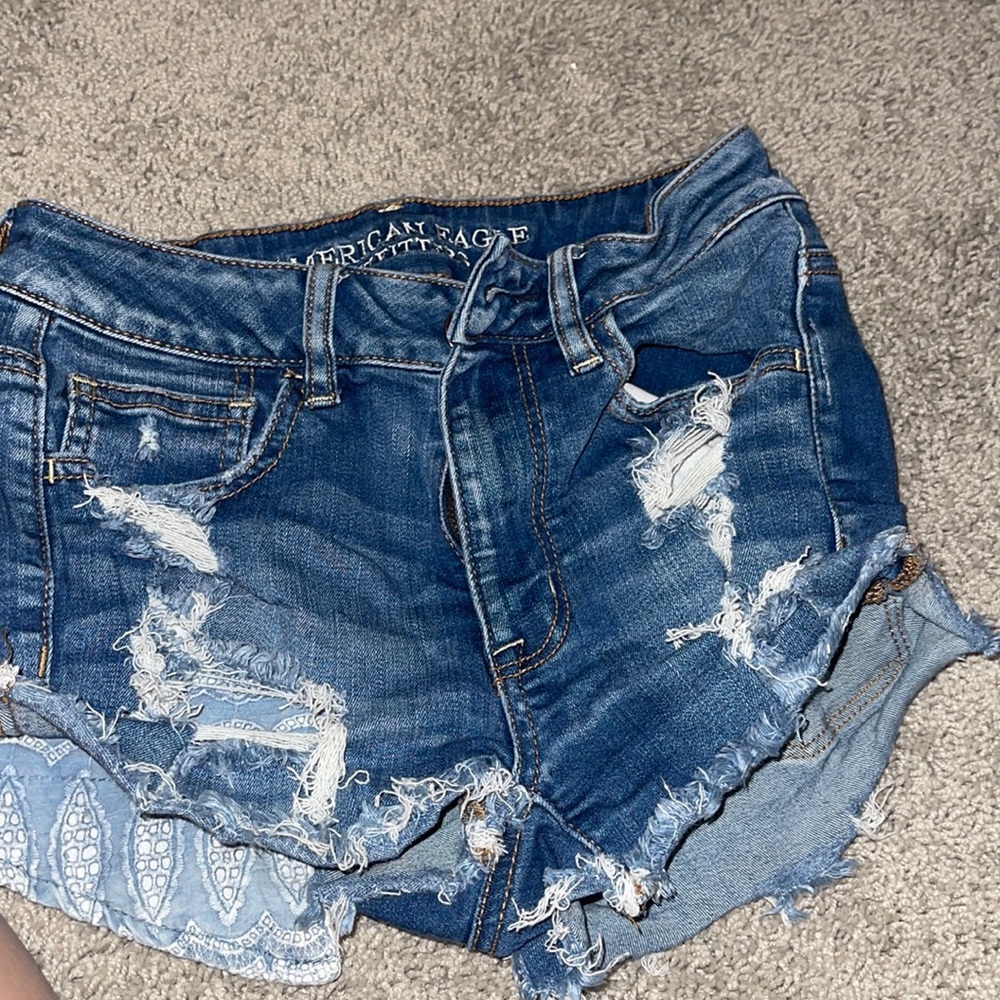 American eagle jean shorts